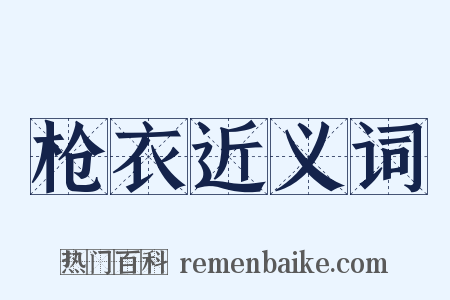 枪衣近义词是什么意思的图片
